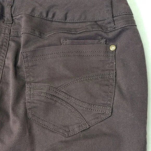 One 5 One Womens Size 12 Authentic Denim Brown Stretch Pants - Picture 7 of 12